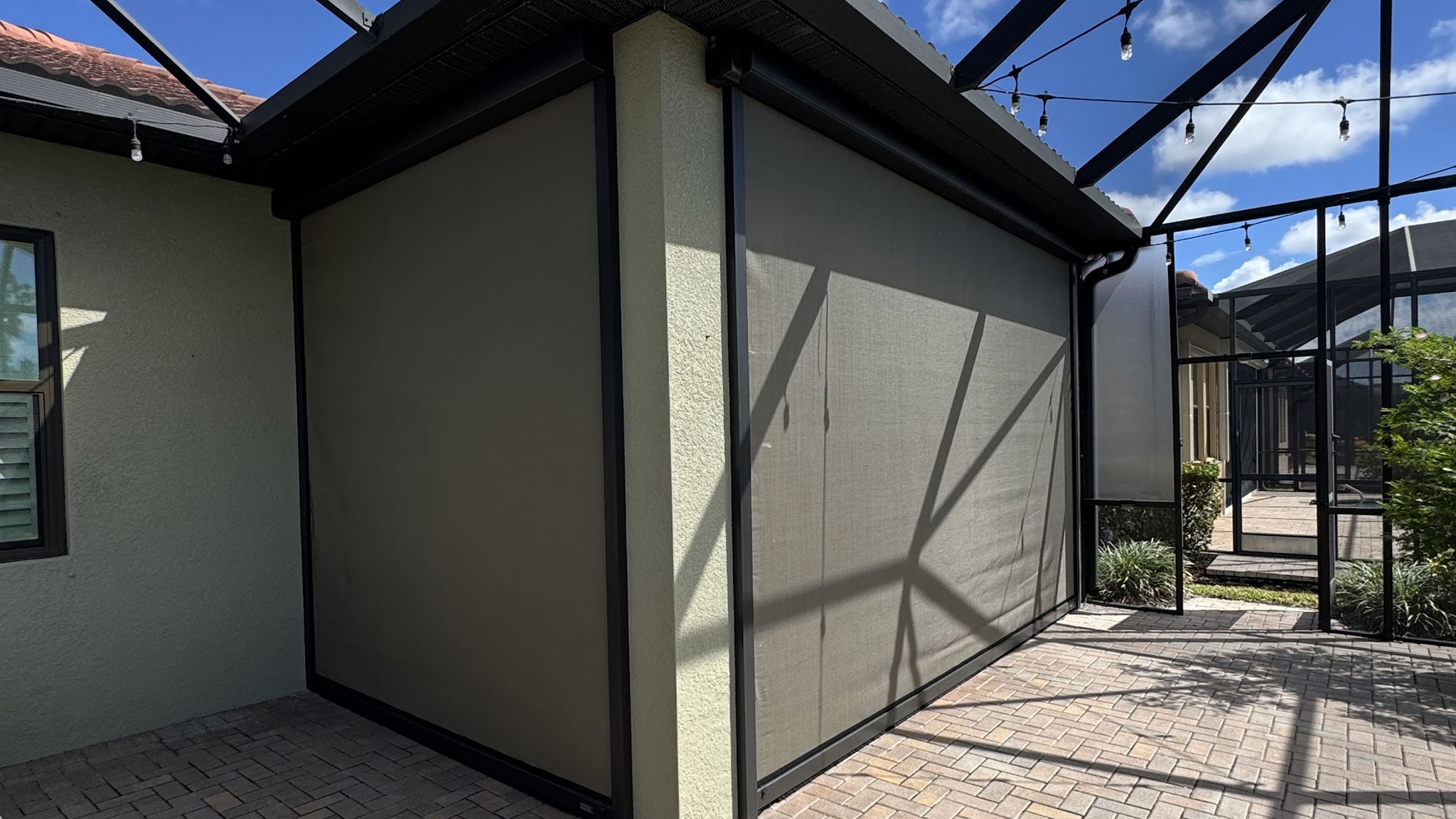 Hurricane Screens installed by Shutter & Shade Source